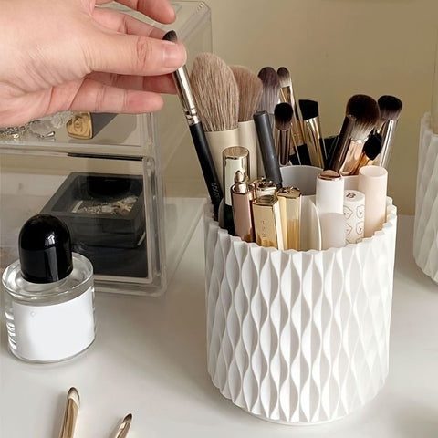 360° Rotatable Makeup Brush Organizer – 🎨✨ TWO VARIANT