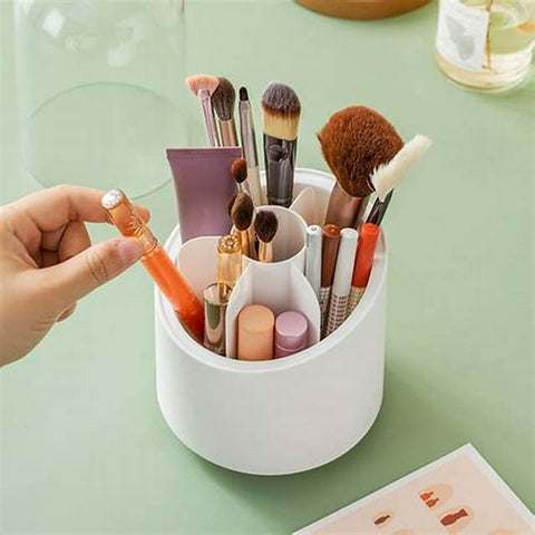 360° Rotatable Makeup Brush Organizer – 🎨✨ TWO VARIANT