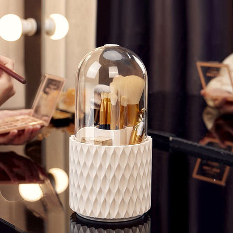 360° Rotatable Makeup Brush Organizer – 🎨✨ TWO VARIANT
